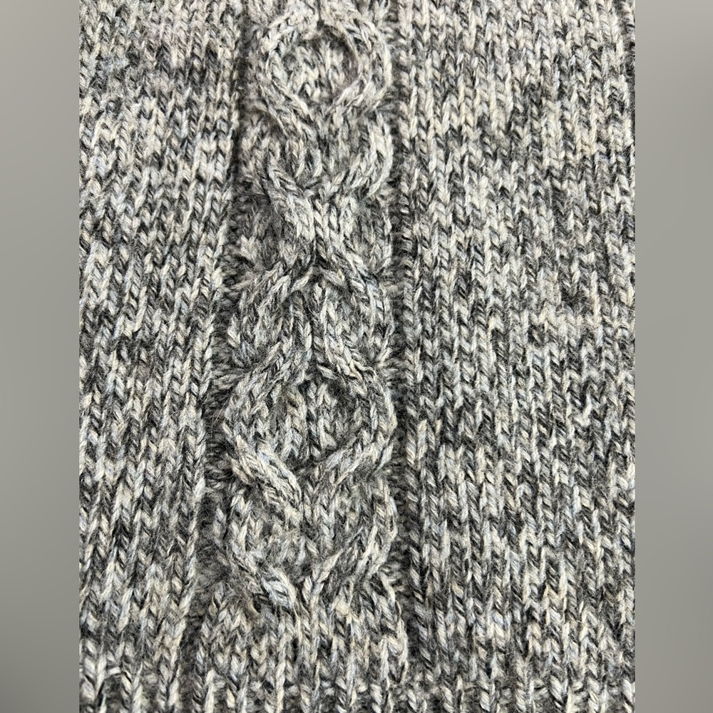 Loft Wool Blend Gray Marble Shawl Collar Cardigan Fall Winter Office - Picture 5 of 12